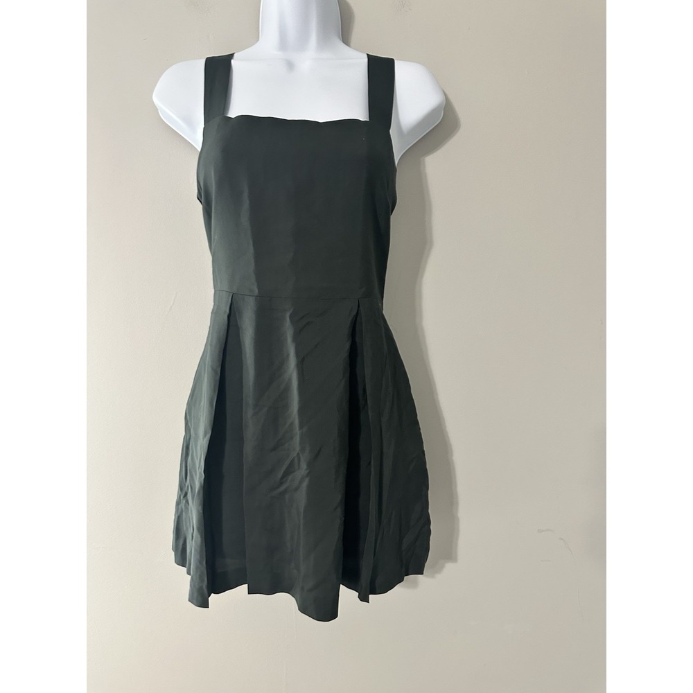 MASON by Michelle Mason Charcoal Grey Cutout Square Neck Skater Mini‎ Dress 4
